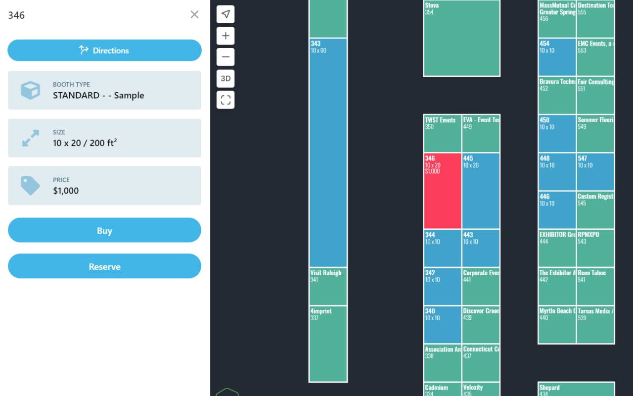 Automate booth reservations